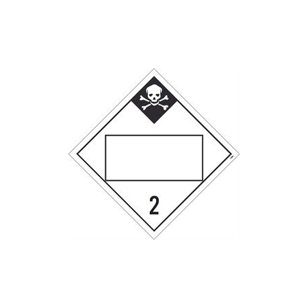 PLACARD, INHALATION HAZARD 2,